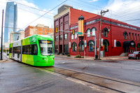 "OKC Streetcar at Bricktown Brewery"
