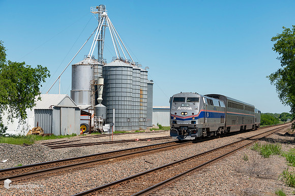 "Heartland Flyer at Justin Seed Co."