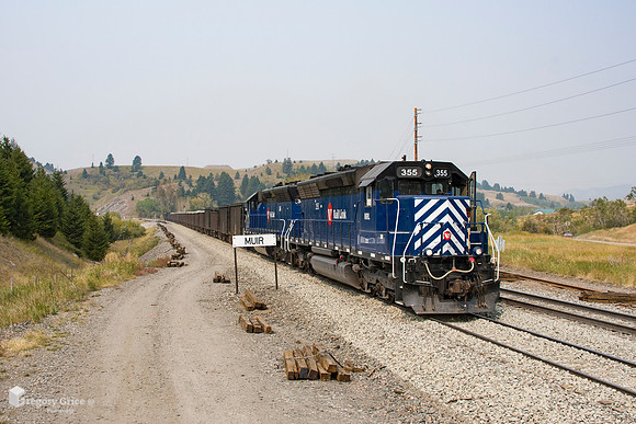 "SD45s and Stone through Muir"